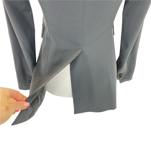 Theory Stretch Wool Equestrian Style Jacket Size 0 Black - Picture 10 of 16